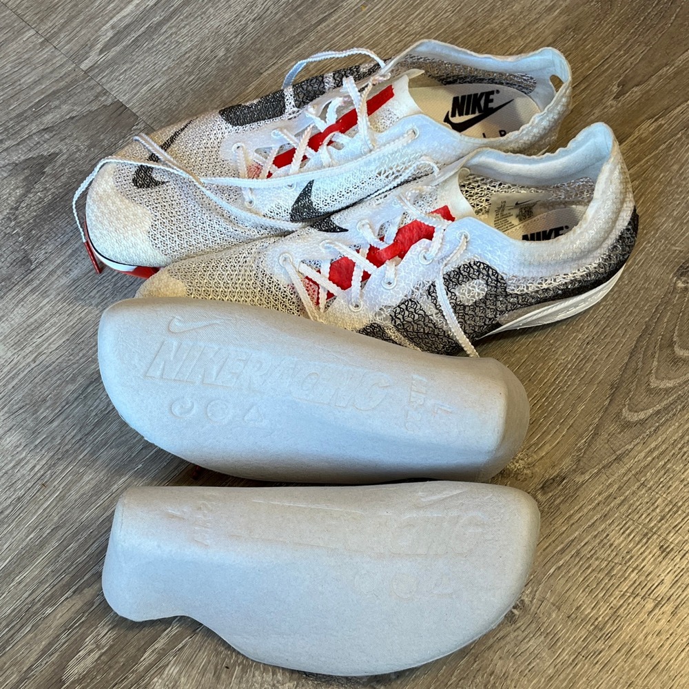 Nike Air Zoom Victory More Uptempo Mens Track Spikes White Red DN6947-111 Sz 10 - Picture 9 of 10